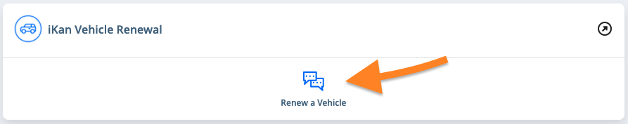 renew a vehicle button